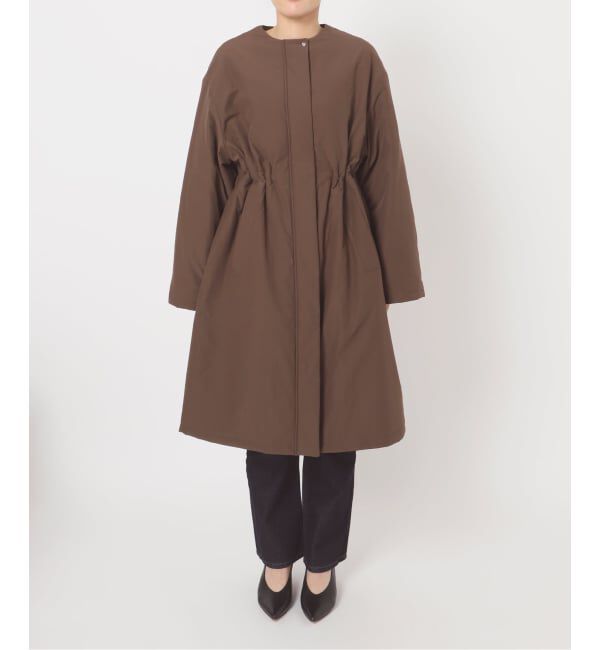 SLOBE IENA「《ストール付き/WEB限定》中綿ストール付きノーカラーコート」|その他|