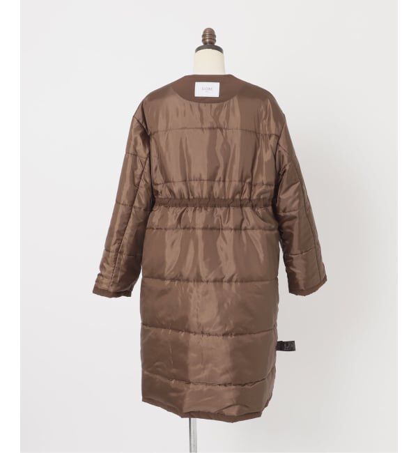 SLOBE IENA「《ストール付き/WEB限定》中綿ストール付きノーカラーコート」|その他|