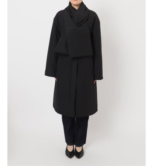 SLOBE IENA「《ストール付き/WEB限定》中綿ストール付きノーカラーコート」|その他|