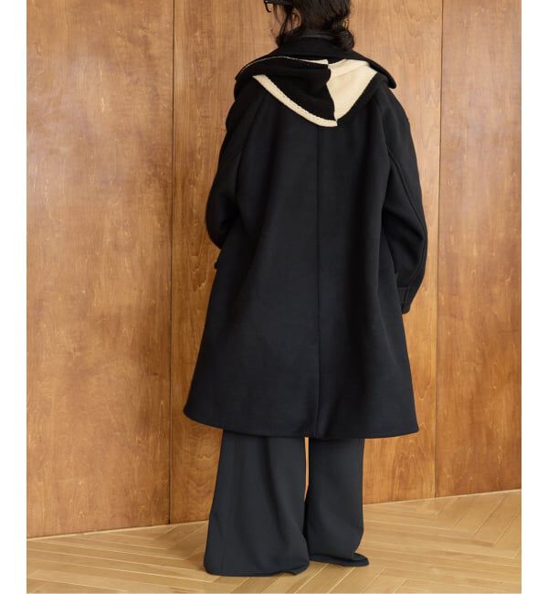 IENA LA BOUCLE ハードメルトンスタンドネックコート（IENA LA BOUCLE