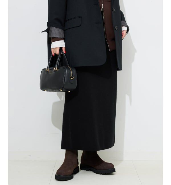 SLOBE IENA「《セットアップ対応可/追加》ウォッシャブルスムースニットスカート」|スカート|