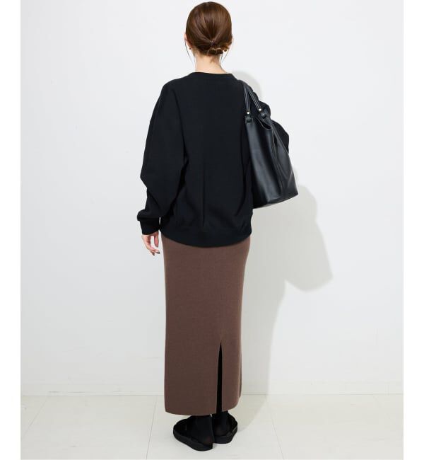 SLOBE IENA「《セットアップ対応可/追加》ウォッシャブルスムースニットスカート」|スカート|