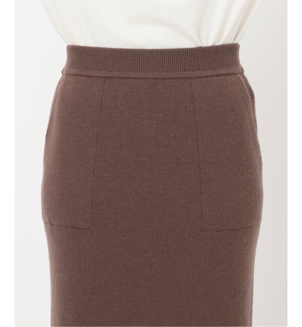 SLOBE IENA「《セットアップ対応可/追加》ウォッシャブルスムースニットスカート」|スカート|