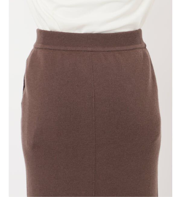SLOBE IENA「《セットアップ対応可/追加》ウォッシャブルスムースニットスカート」|スカート|