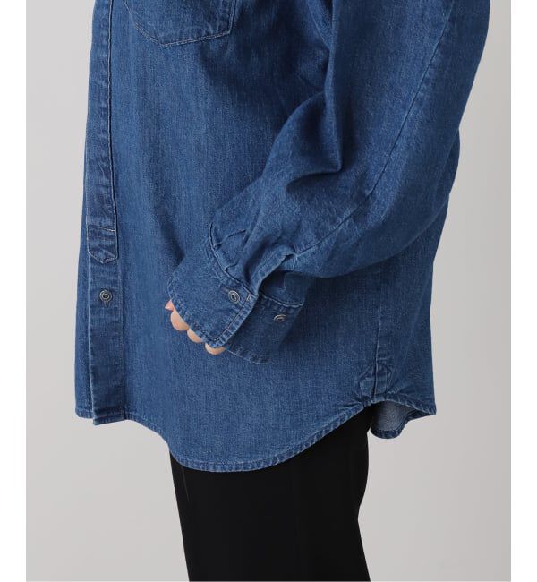 IENA「ファインデニムドルマンワーカーズシャツ」|シャツ・ブラウス|