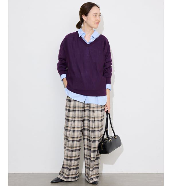 SLOBE IENA「ナロータックチェックトラウザー」|その他|