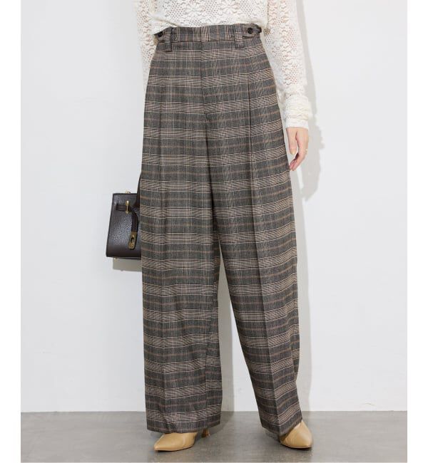 SLOBE IENA「ナロータックチェックトラウザー」|その他|