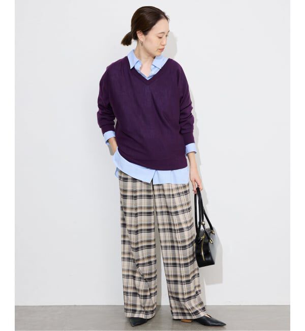 SLOBE IENA「ナロータックチェックトラウザー」|その他|