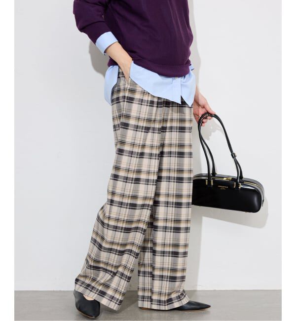 SLOBE IENA「ナロータックチェックトラウザー」|その他|