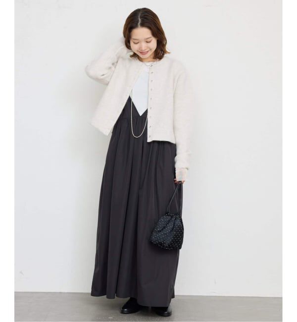 SLOBE IENA「《追加》ウォッシャブルファーリーダブルフェイスカーディガン」|カーディガン|