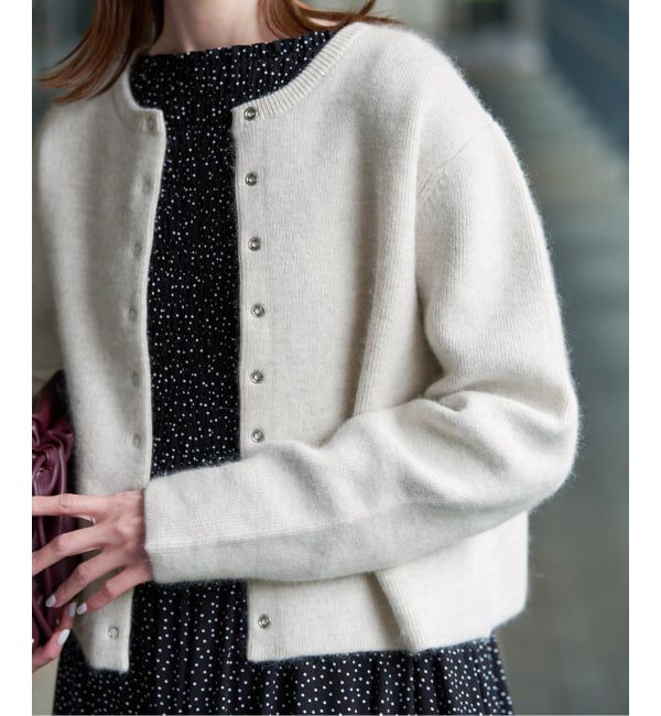 SLOBE IENA「《追加》ウォッシャブルファーリーダブルフェイスカーディガン」|カーディガン|