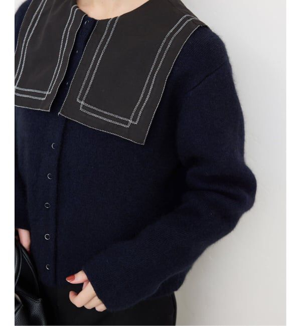 SLOBE IENA「《追加》ウォッシャブルファーリーダブルフェイスカーディガン」|カーディガン|