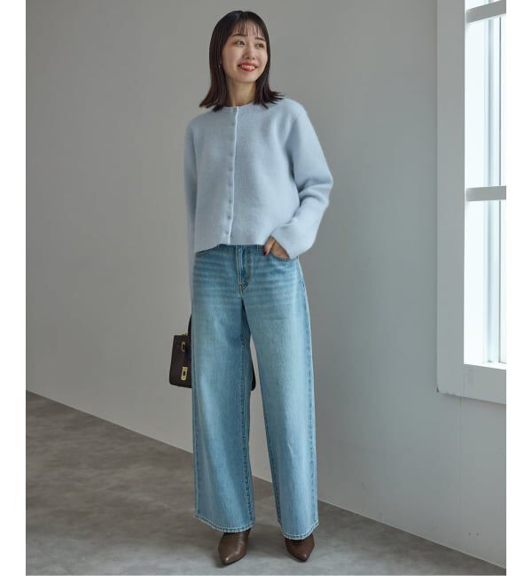 SLOBE IENA「《追加》ウォッシャブルファーリーダブルフェイスカーディガン」|カーディガン|