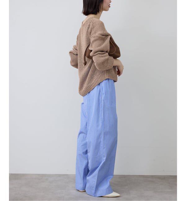 SLOBE IENA「《予約》ギマヤーンVネックプルオーバー」|ニット・セーター|