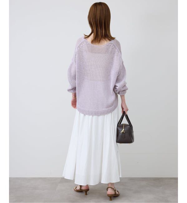 SLOBE IENA「《予約》ギマヤーンVネックプルオーバー」|ニット・セーター|