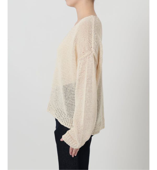 SLOBE IENA「《予約》ギマヤーンVネックプルオーバー」|ニット・セーター|