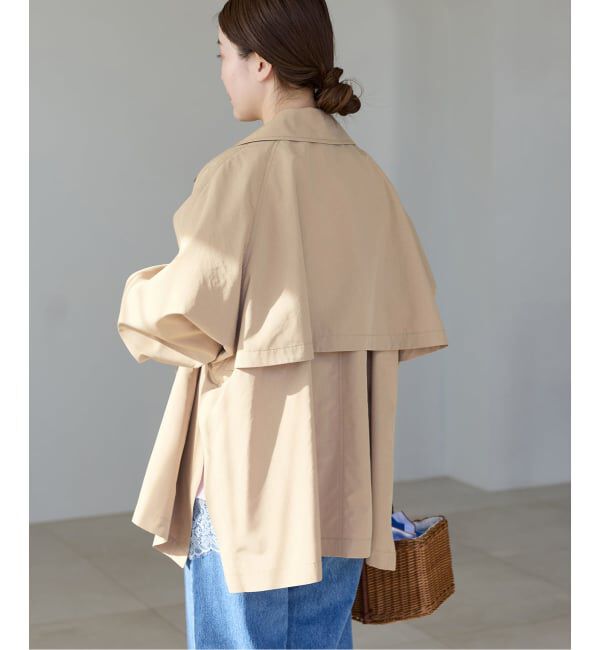 IENA「《WEB限定/追加4予約》ポプリンオーバーショートコート」|その他|