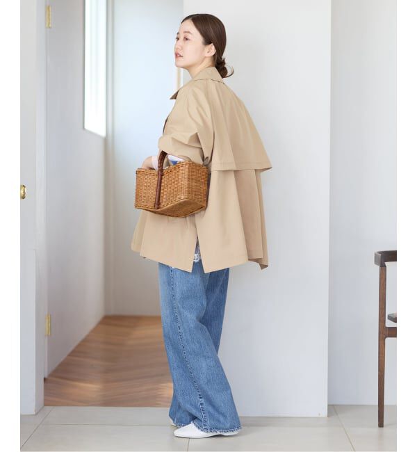 IENA「《WEB限定/追加4予約》ポプリンオーバーショートコート」|その他|