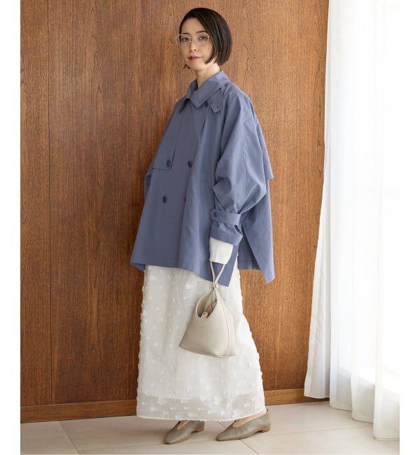 IENA「《WEB限定/追加4予約》ポプリンオーバーショートコート」|その他|