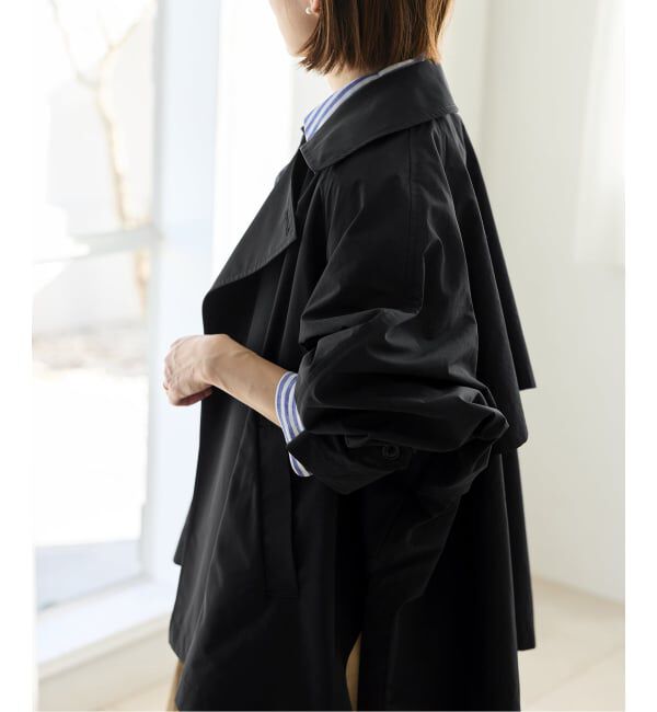 IENA「《WEB限定/追加4予約》ポプリンオーバーショートコート」|その他|