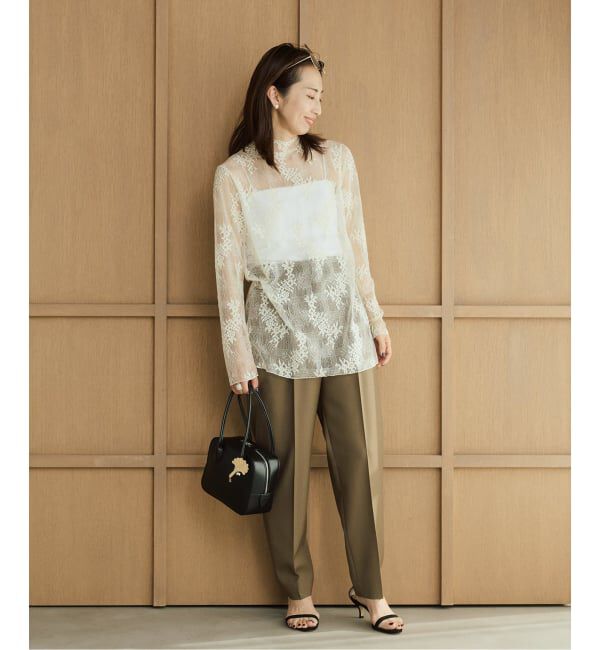 VERMEIL par iena「《予約》1タックテーパードパンツ」|スラックス|