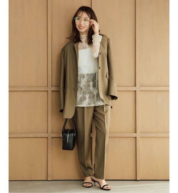 VERMEIL par iena「《予約》1タックテーパードパンツ」|スラックス|