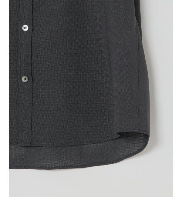 EDIFICE「"接触冷感＆吸水速乾" EVALET メッシュ バンドカラー シャツ」|シャツ・ブラウス|