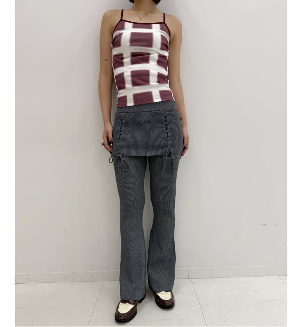 Oriens JOURNAL STANDARD「レースアップニットフレアパンツ」|その他|