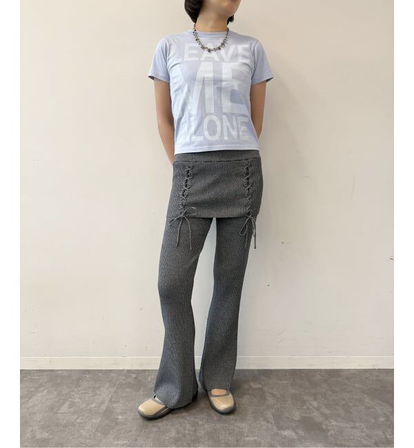 Oriens JOURNAL STANDARD「レースアップニットフレアパンツ」|その他|