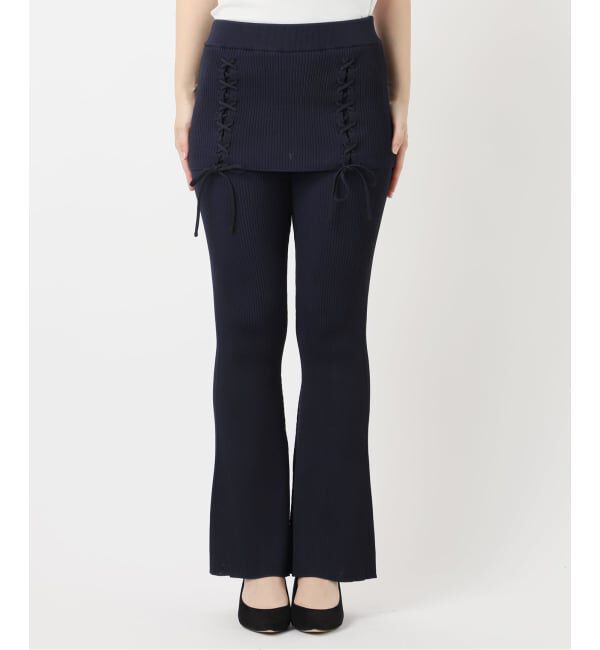Oriens JOURNAL STANDARD「レースアップニットフレアパンツ」|その他|