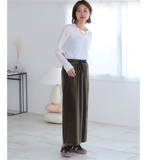 JOURNAL STANDARD relume「ベロアコードライントラックスカート」|スカート|