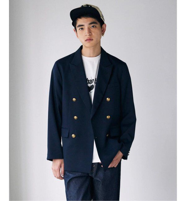 JOURNAL STANDARD「TWツイル Wブレストブレザー」|テーラードジャケット|