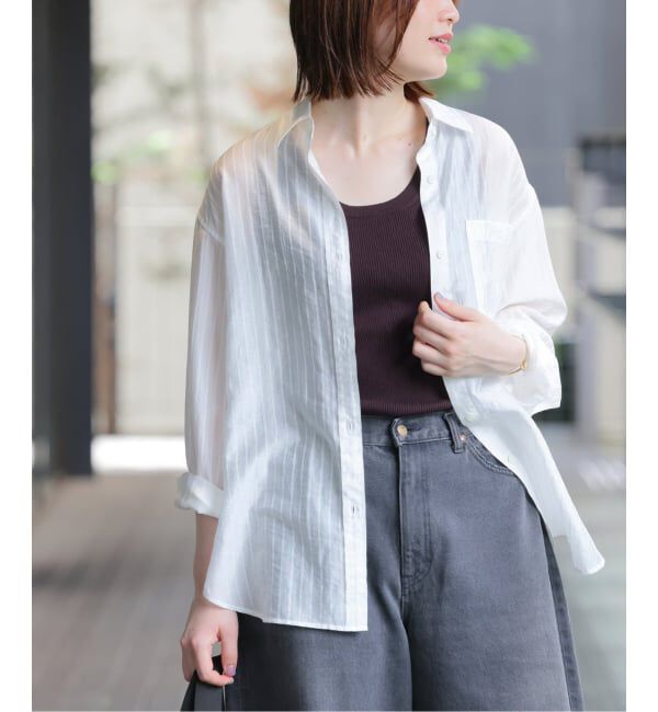 JOURNAL STANDARD relume「ダブルストライプソフトシャツ」|シャツ・ブラウス|ホワイト
