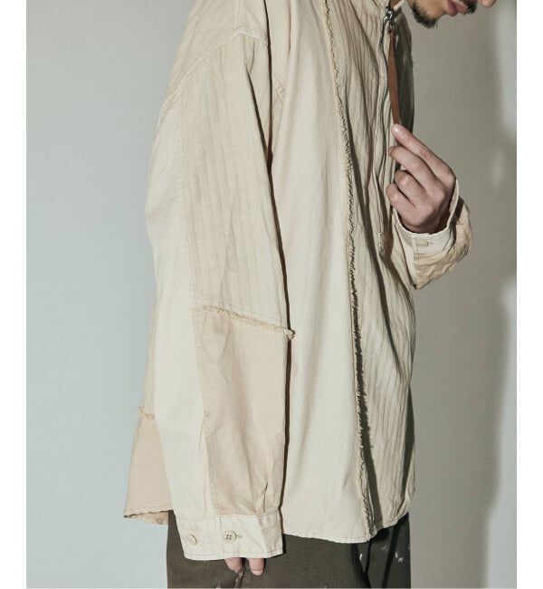 J.S.Homestead「J.S.Homestead / バリアス クロス ジップ シャツ」|シャツ・ブラウス|