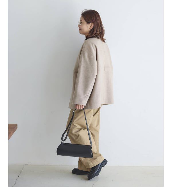 JOURNAL STANDARD「《追加》スーパー140ビーバーノーカラーショートコート」|ノーカラーコート|