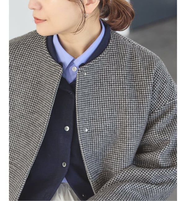 JOURNAL STANDARD「《追加》スーパー140ビーバーノーカラーショートコート」|ノーカラーコート|