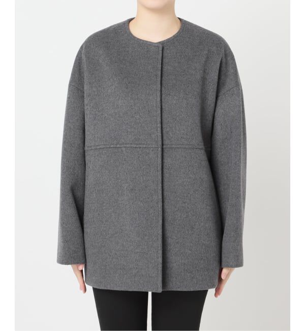 JOURNAL STANDARD「《追加》スーパー140ビーバーノーカラーショートコート」|ノーカラーコート|