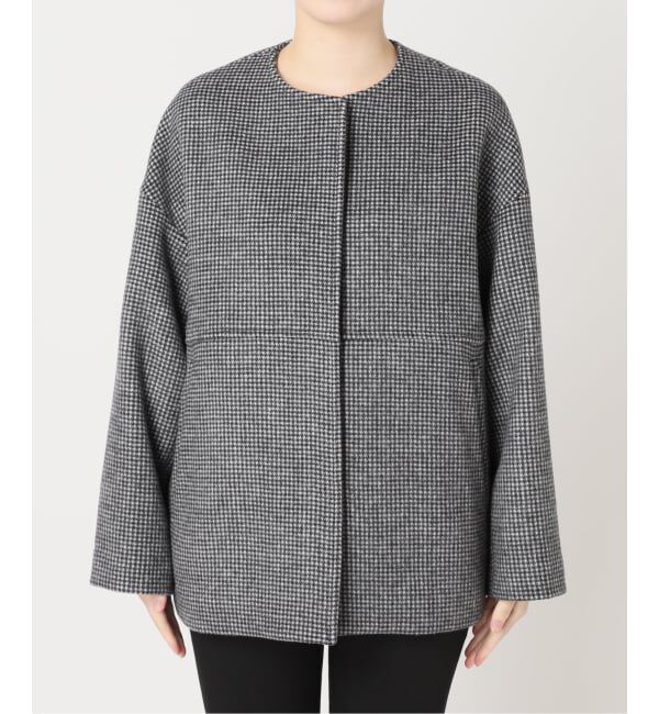 JOURNAL STANDARD「《追加》スーパー140ビーバーノーカラーショートコート」|ノーカラーコート|