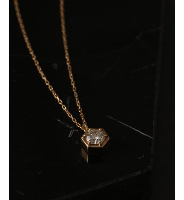 Lilas by Spick&Span「0.18ct六角ダイヤネックレス K18」|ネックレス|