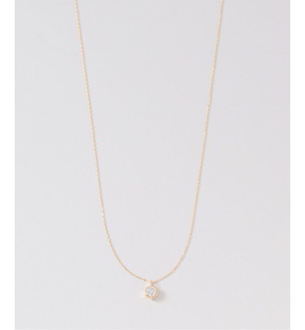 Lilas by Spick&Span「0.18ct六角ダイヤネックレス K18」|ネックレス|