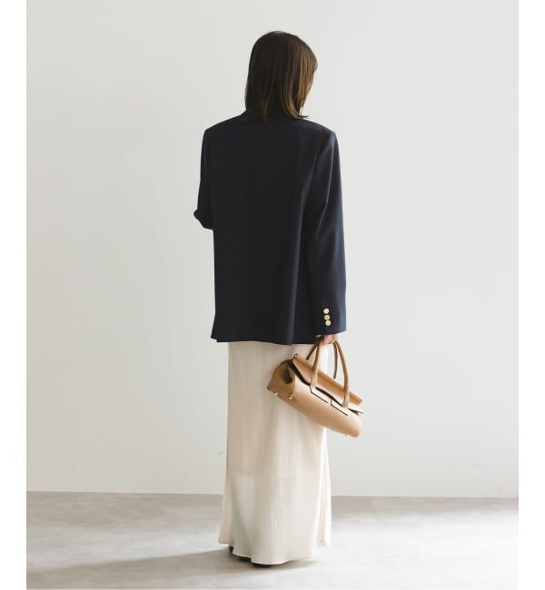 NOBLE「エステルツイルピークドラペルジャケット」|テーラードジャケット|