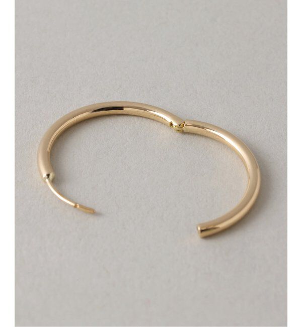 Lilas by Spick&Span「ハーフオープンフープピアスL K18(両耳)」|ピアス|