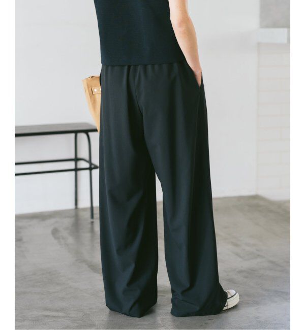 Spick and Span「《追加2》トロストレッチイージーパンツ」|スラックス|