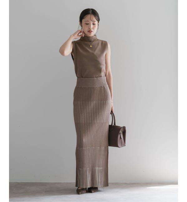 NOBLE「【洗える】ボトルネックスリーブレスニット」|ニット・セーター|