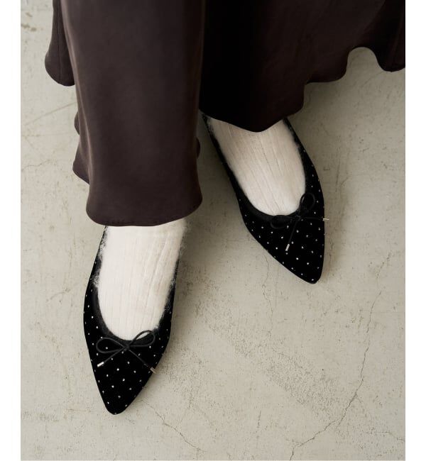  「《追加》ポインテッドグリッタードットバレエ」|バレエシューズ|