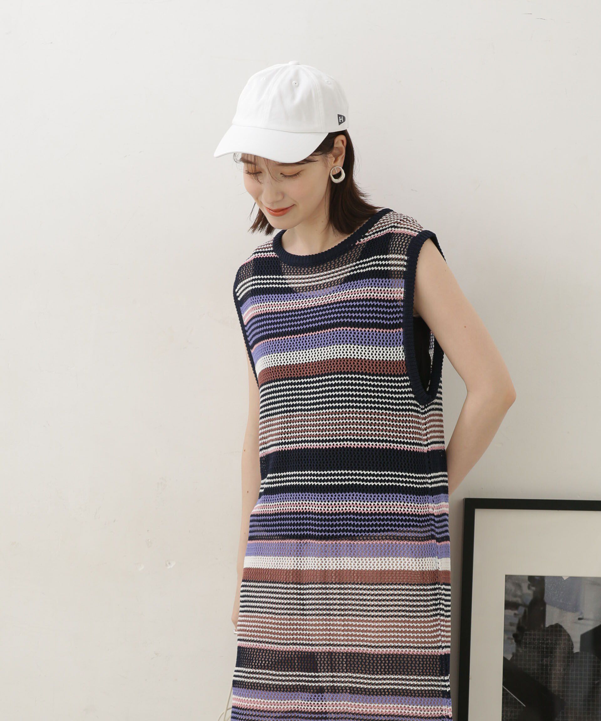 nano･universe「Healthknit/別注 ロゴキャップ」|キャップ・キャスケット|