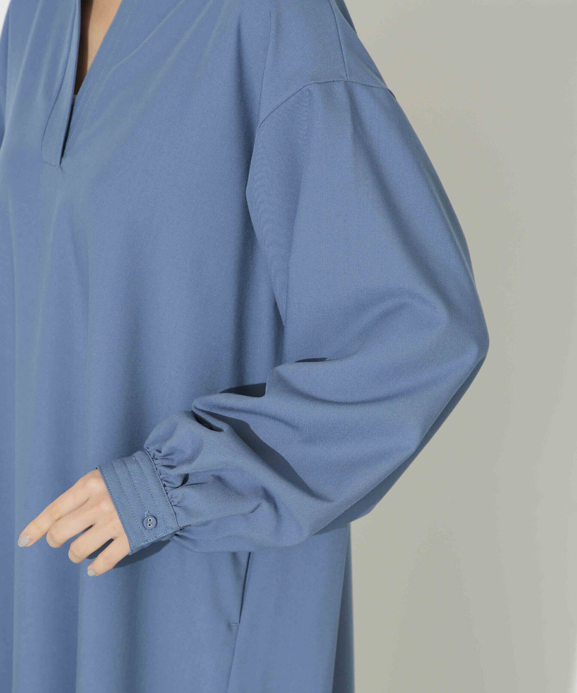 nano･universe「ハイカウントツイルバンドカラースキッパーワンピース」|ワンピース|