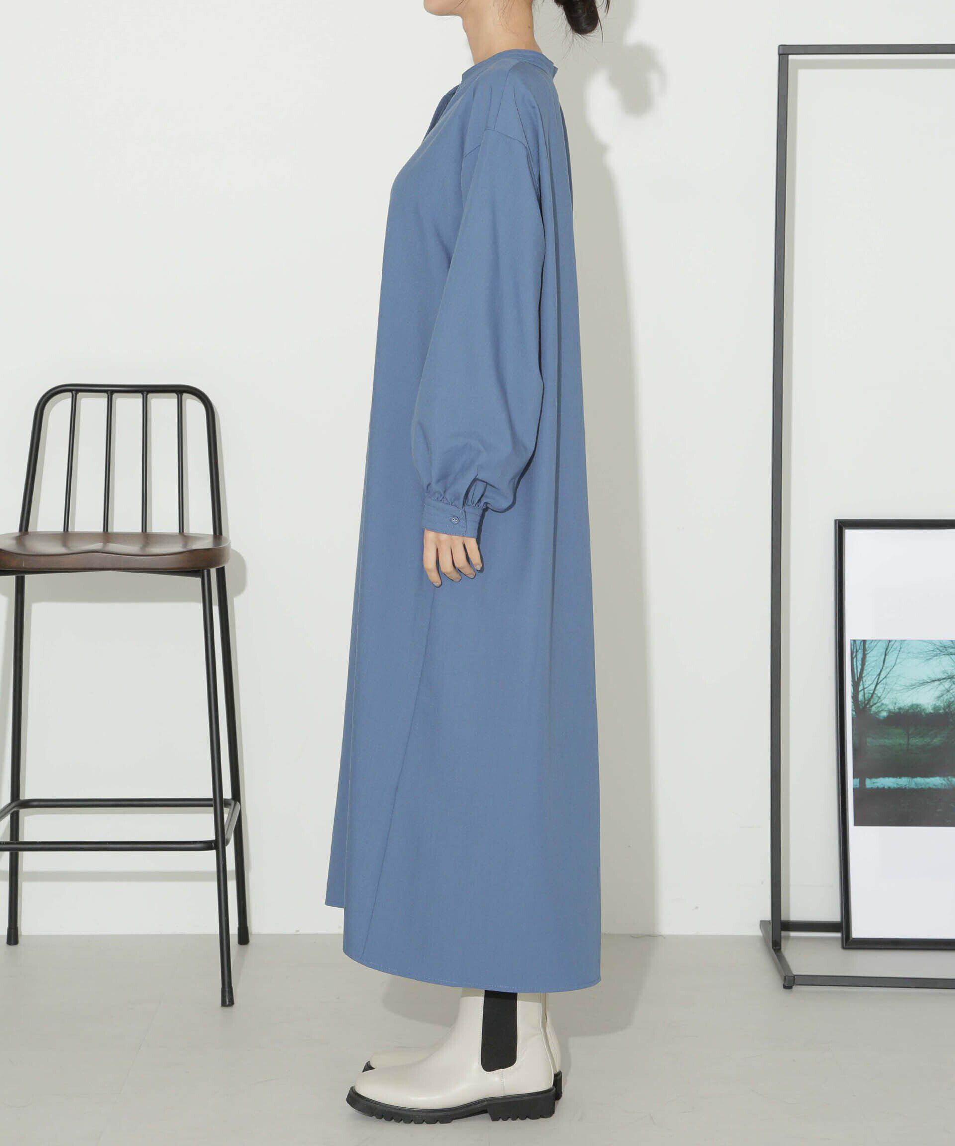 nano･universe「ハイカウントツイルバンドカラースキッパーワンピース」|ワンピース|