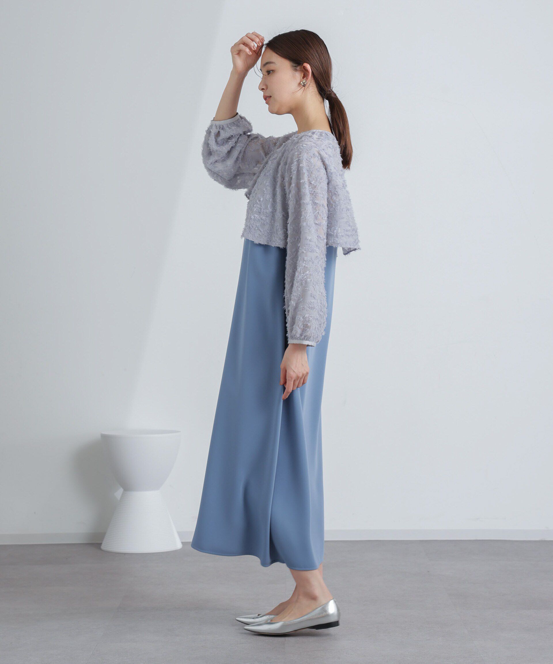 nano･universe「前後2WAYボレロ付きキャミワンピース」|ワンピース|