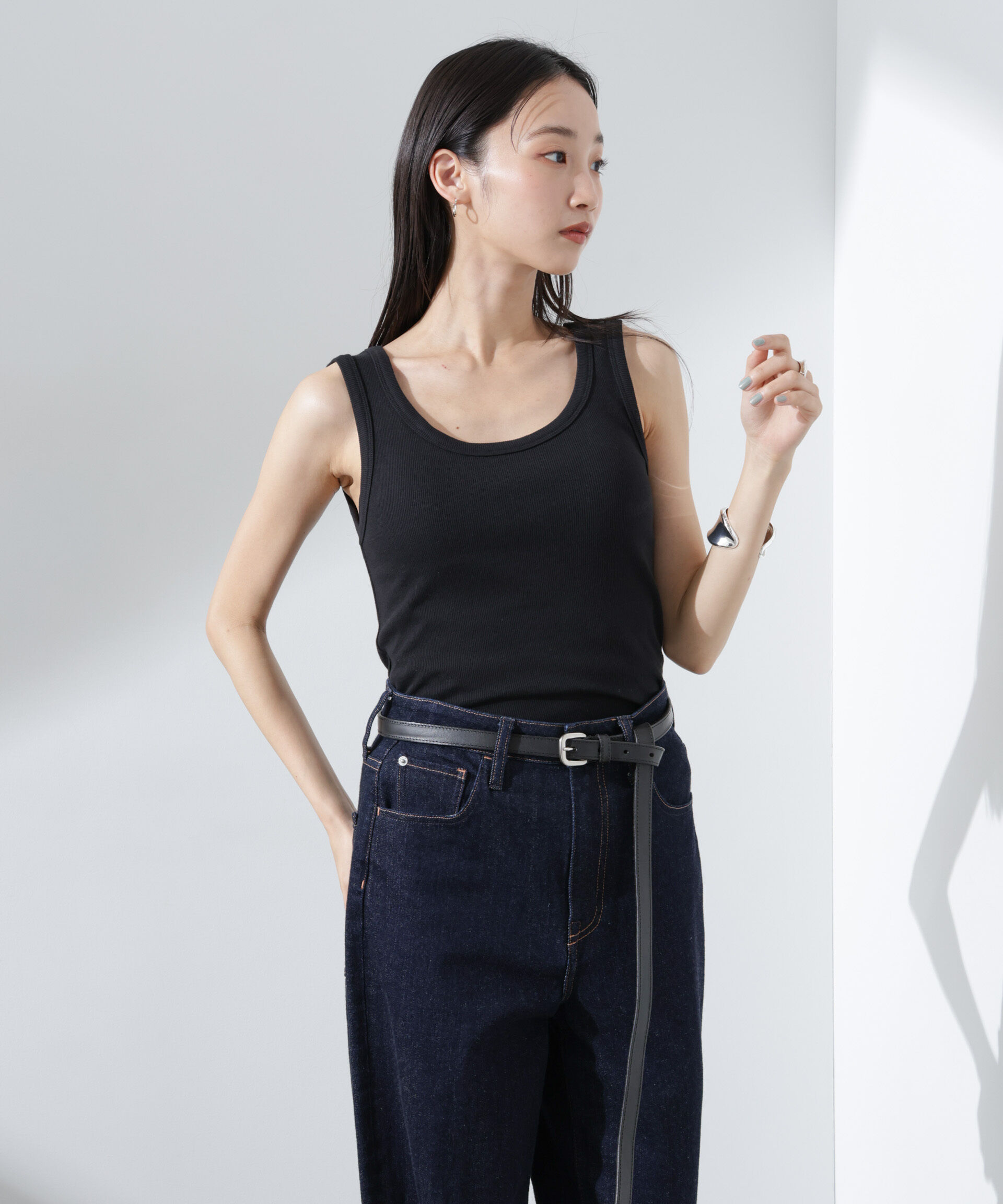 nano･universe「抗菌防臭リブタンクトップ」|Tシャツ・カットソー|